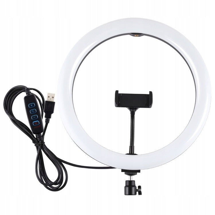 LED selfie ringlamp - Met telefoonhouder en controller LED selfie ringlamp - Met telefoonhouder en controller